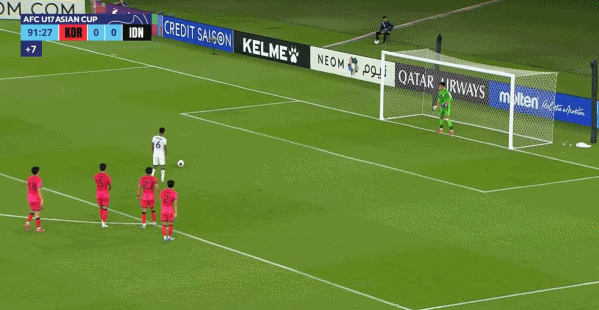 谈球吧神剧情！韩国U17狂轰21脚+两中框，遭印尼第92分钟点球补射绝杀